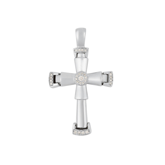 Подвеска из золота 585 пробы c бриллиантами