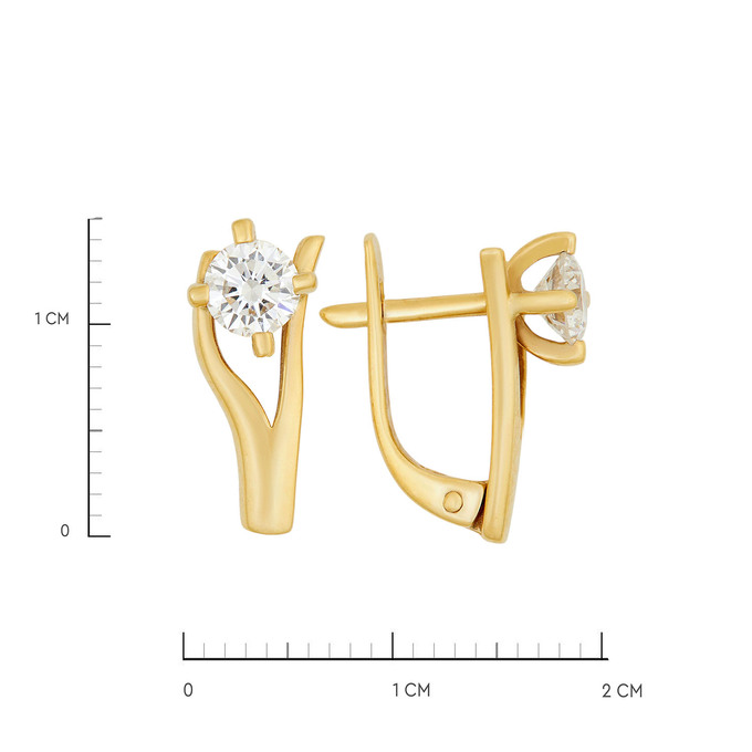Серьги из золота 750 пробы c бриллиантами, Л 2413 0779 за 195000
