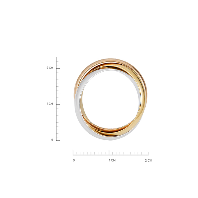 Кольцо Cartier Trinity, Л 2912 9758 за 140000