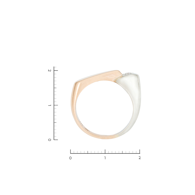 Кольцо из золота 585 пробы c 1 бриллиантом