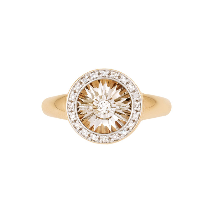 Кольцо из золота 585 пробы c бриллиантами, Л 1116 7174 за 35200