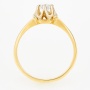 Кольцо из комбинированного золота 750 пробы c 1 бриллиантом Л54045699 фото 3