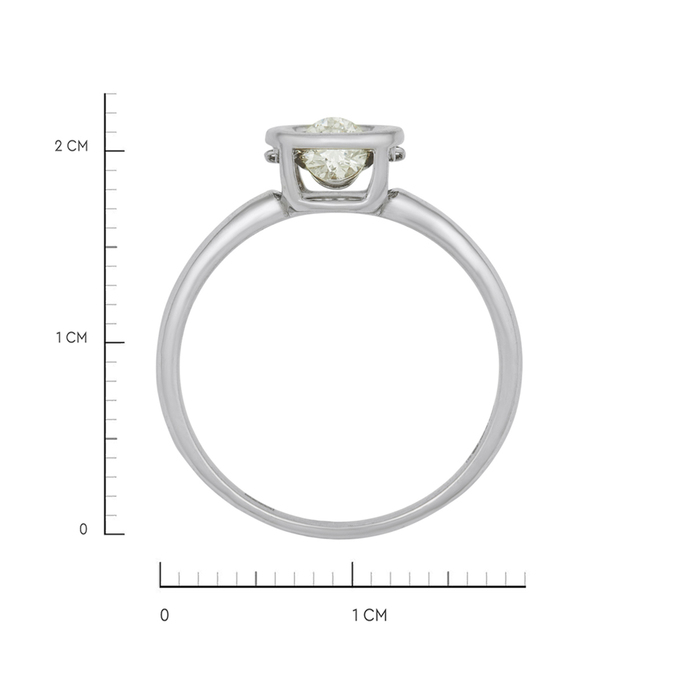 Кольцо из золота 585 пробы c бриллиантом, Л 2812 0807 за 37000