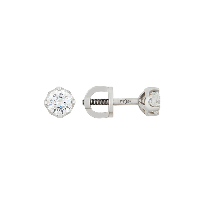 Серьги из золота 585 пробы c Бриллиант, К 0000 4388 за 145000