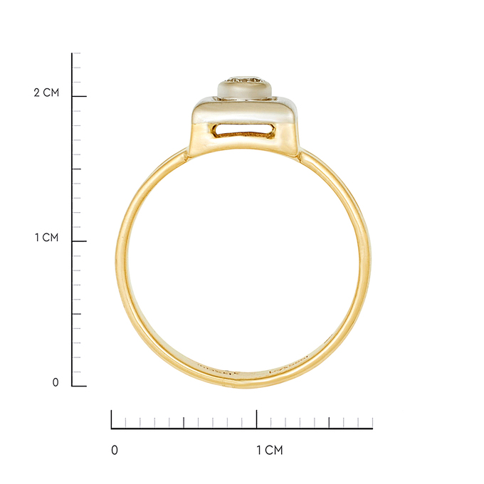 Кольцо из золота 585 пробы c бриллиантом, Л 2812 1222 за 50000