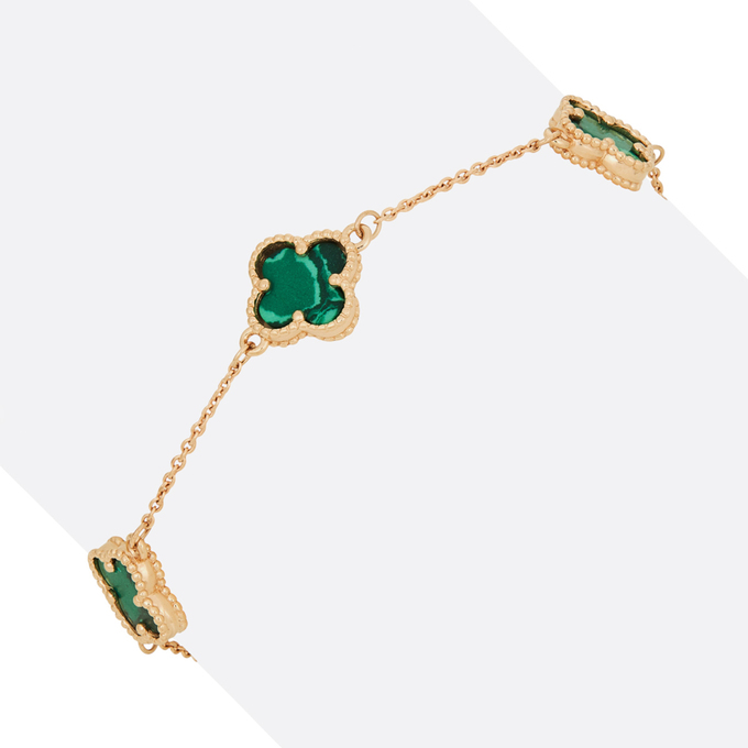 Браслет из золота 585 пробы c синтетическими камнями