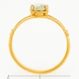 Кольцо из желтого золота 585 пробы c 1 бриллиантом Л06113231 фото 4
