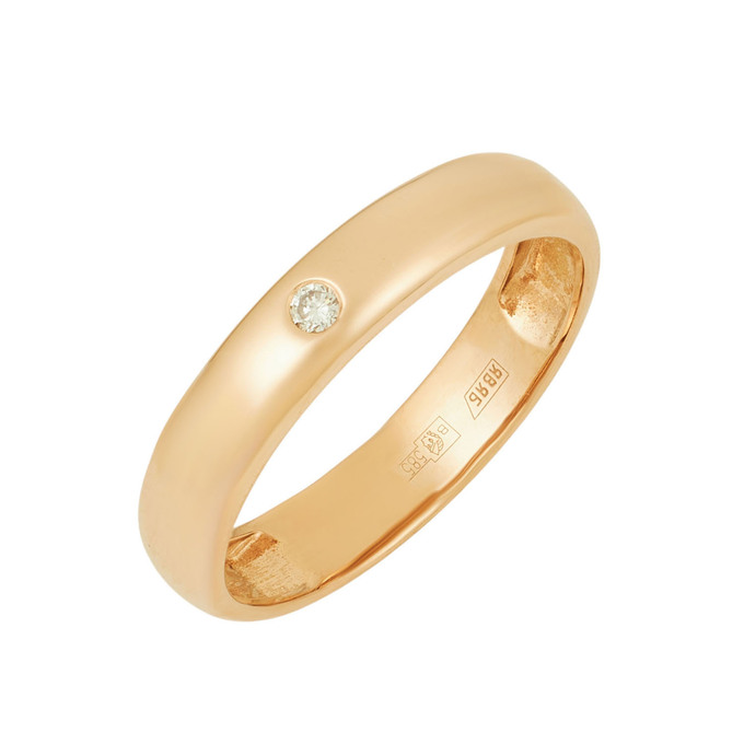 Кольцо из золота 585 пробы c бриллиантом, Л 4710 8522 за 23940