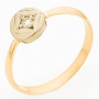 Кольцо из комбинированного золота 585 пробы c 1 бриллиантом Л64017545 фото 1