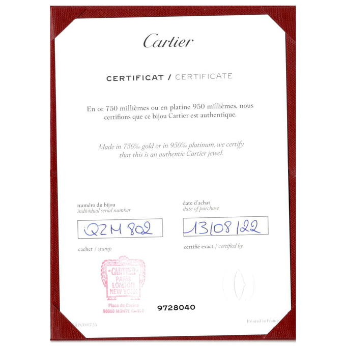 Браслет Cartier Love, Л 2812 0623 за 525000