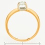 Кольцо из комбинированного золота 585 пробы c 1 бриллиантом Л60018140 фото 3