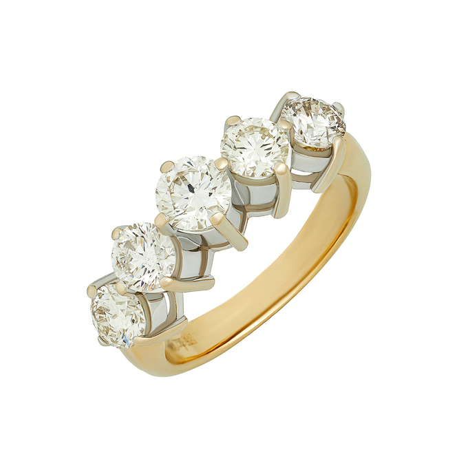 Кольцо из золота 750 пробы c бриллиантами, Л 1911 6157 за 250000