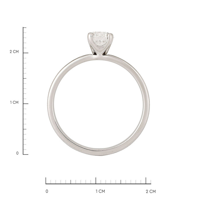 Кольцо из золота 585 пробы c бриллиантом