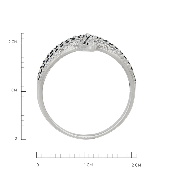 Кольцо из золота 585 пробы c фианитами, Л 0616 8782 за 35200