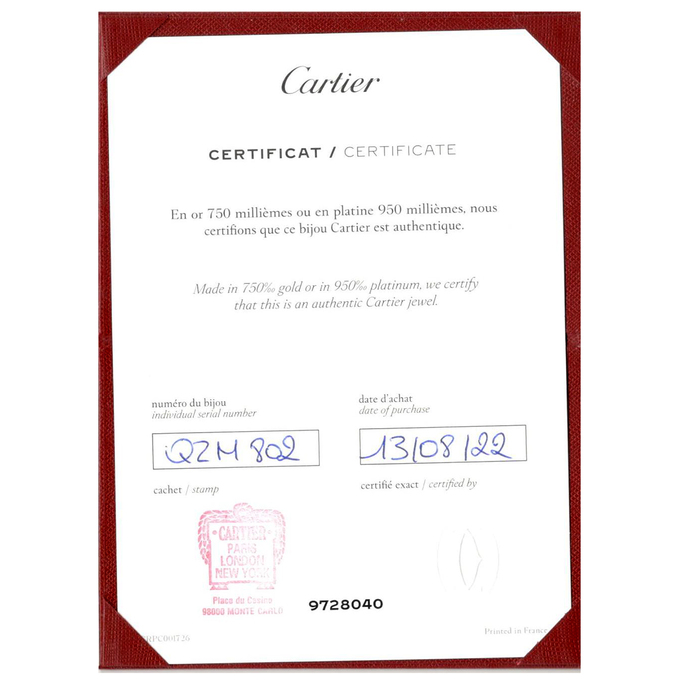 Браслет Cartier Love, Л 2812 0623 за 525000