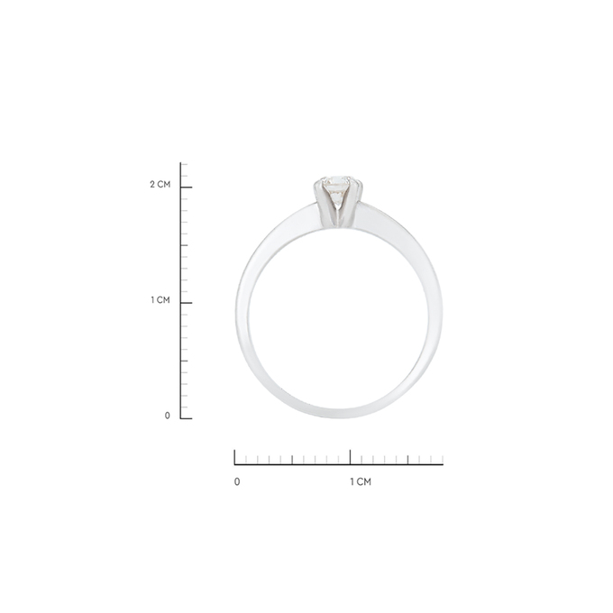 Кольцо из золота 585 пробы c бриллиантом, Л 3506 9811 за 65800