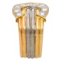 Кольцо из комбинированного золота 750 пробы c 18 бриллиантами 011908 фото 2