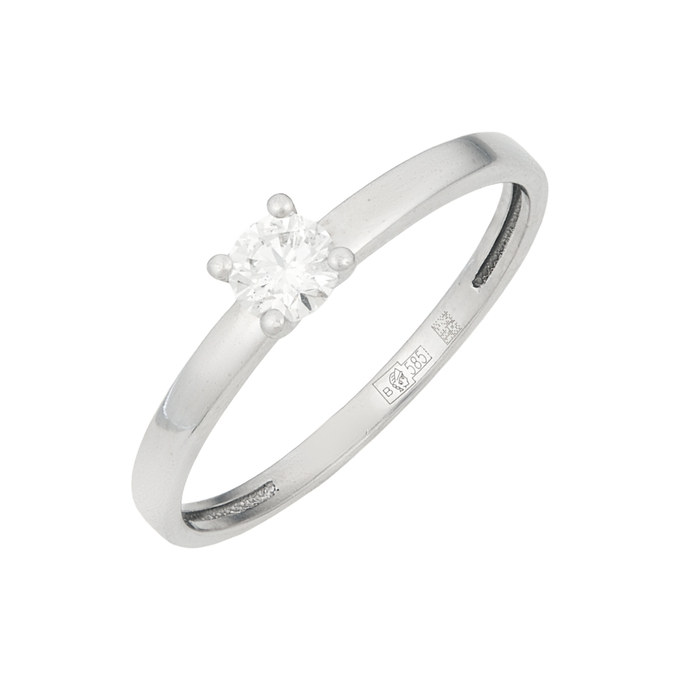 Кольцо из золота 585 пробы c бриллиантом, Л 5208 0753 за 47920