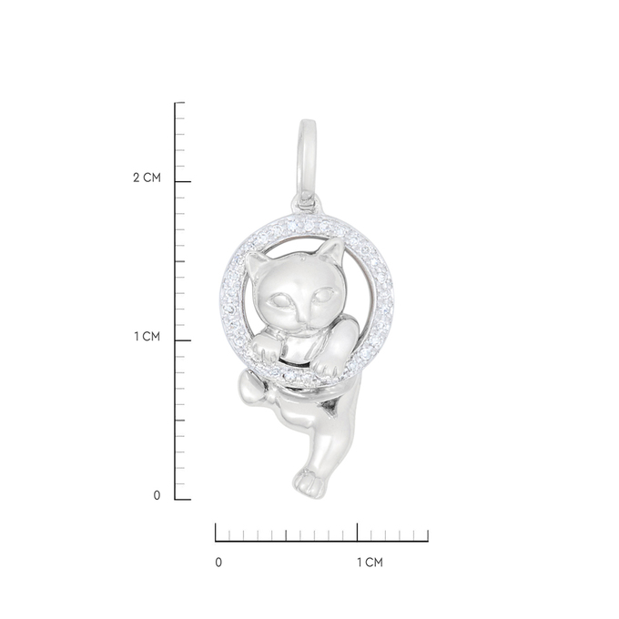 Подвеска из золота 585 пробы c бриллиантами, Л 0408 4290 за 26320