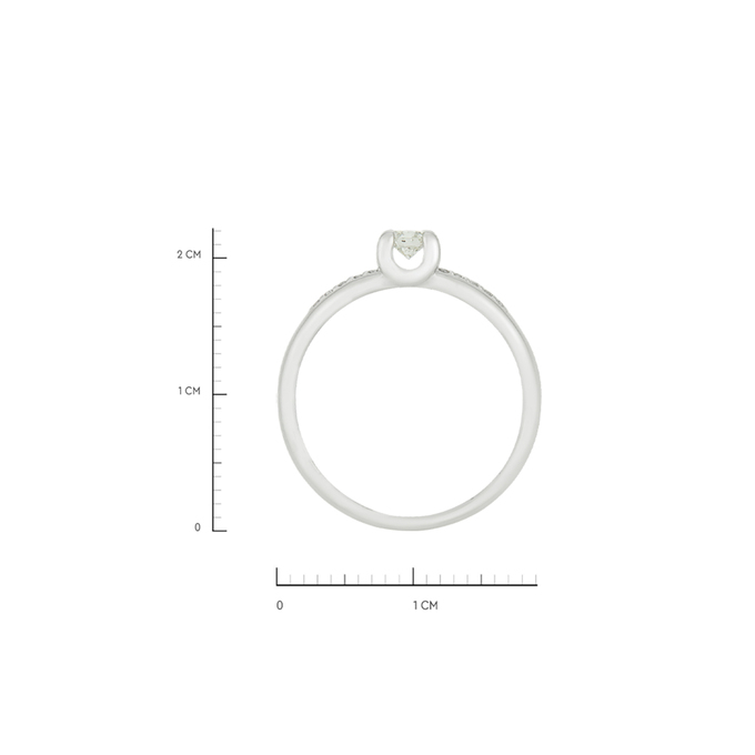 Кольцо из золота 585 пробы c бриллиантами, Л 2415 3463 за 34800