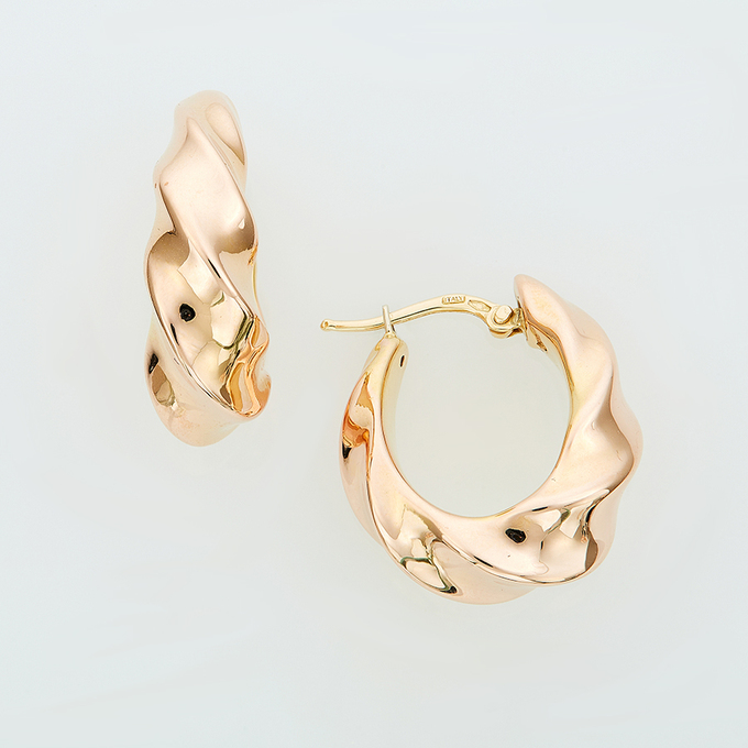 Серьги из красного золота 585 пробы
