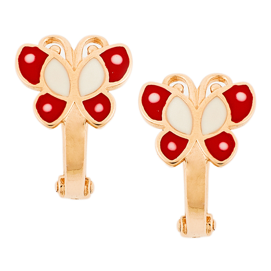 Серьги из красного золота 585 пробы c эмалями, Л75012917 за 8 080 ₽