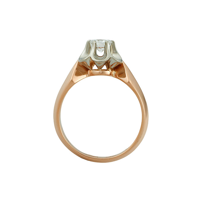 Кольцо из золота 585 пробы c бриллиантом, Л 1812 0068 за 133200