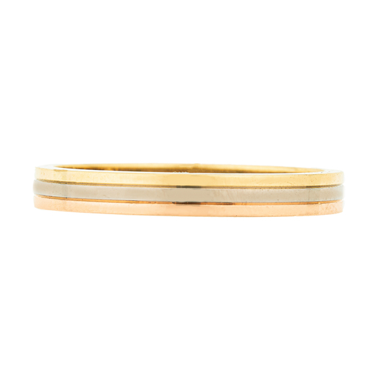 Кольцо обручальное из комбинированного золота 750 пробы, Л28094344 за 95000