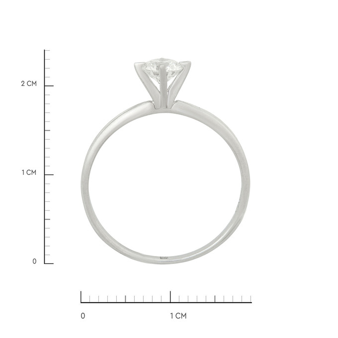 Кольцо из золота 585 пробы c бриллиантом, Л 3308 1781 за 110000
