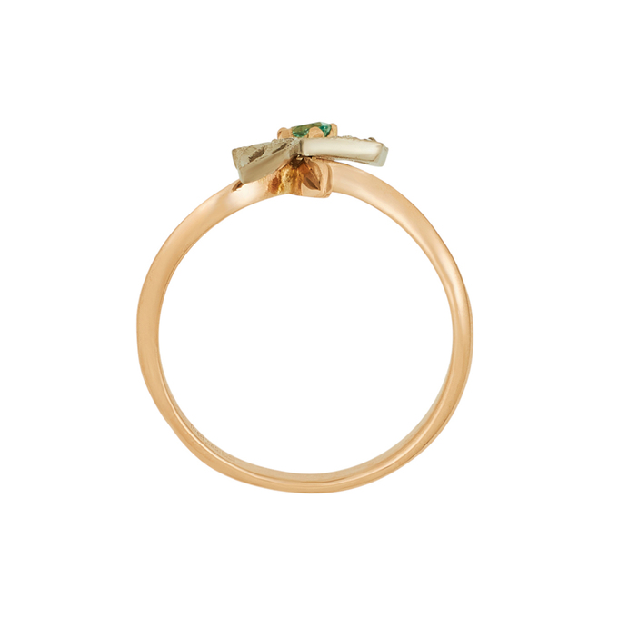 Кольцо из золота 585 пробы c бриллиантами и синтетическим камнем, Л 2509 1136 за 35920