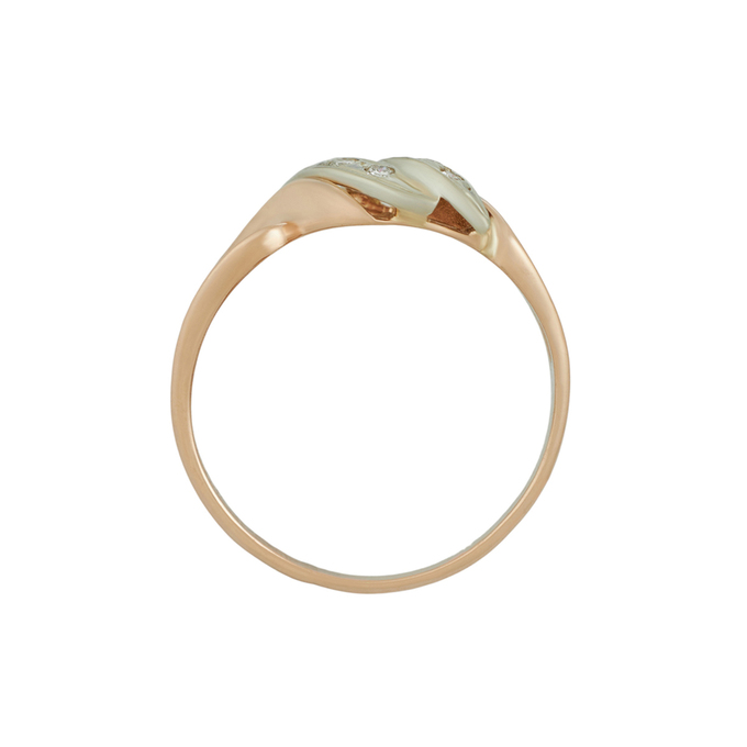 Кольцо из золота 585 пробы c бриллиантами, Л 4609 1975 за 26800