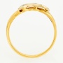 Кольцо из комбинированного золота 750 пробы c 2 бриллиантами Л43035535 фото 3