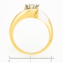 Кольцо из комбинированного золота 750 пробы c 1 бриллиантом Л22078714 фото 4