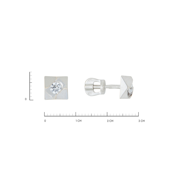 Серьги из золота 585 пробы c фианитами, Л 4106 8562 за 15440