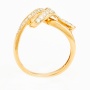 Кольцо из комбинированного золота 585 пробы c 36 бриллиантами Л37053175 фото 3