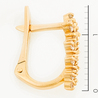 Серьги из красного золота 585 пробы c фианитами