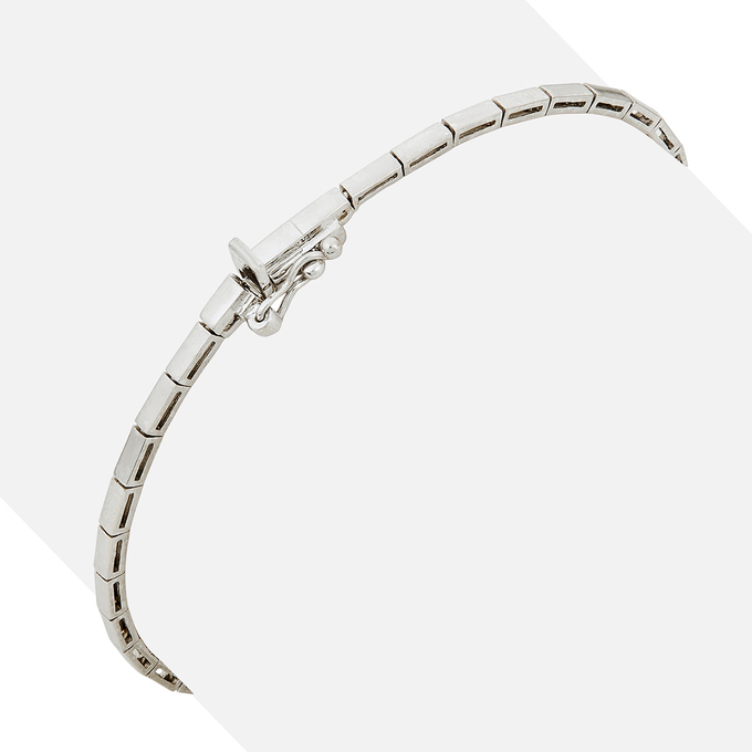 Браслет из золота 750 пробы c бриллиантами и синтетическим сапфиром, Л 3706 6180 за 145000