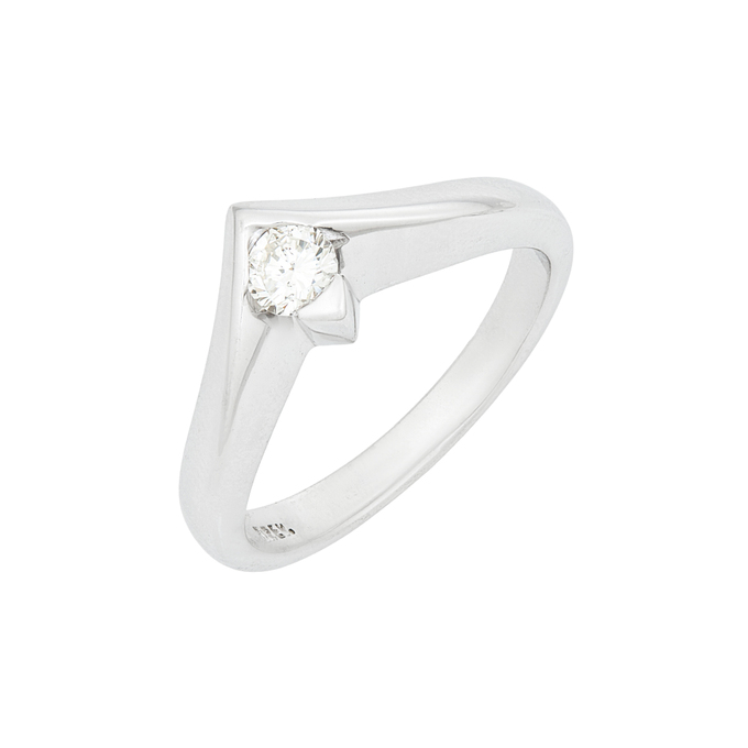 Кольцо из золота 750 пробы c бриллиантом, Л 1208 5120 за 75900