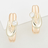 Серьги из золота 585 пробы c фианитами