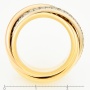 Кольцо из комбинированного золота 750 пробы c 37 бриллиантами Л11146786 фото 4
