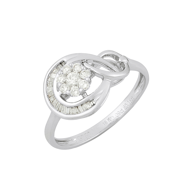 Кольцо из золота 750 пробы c бриллиантами