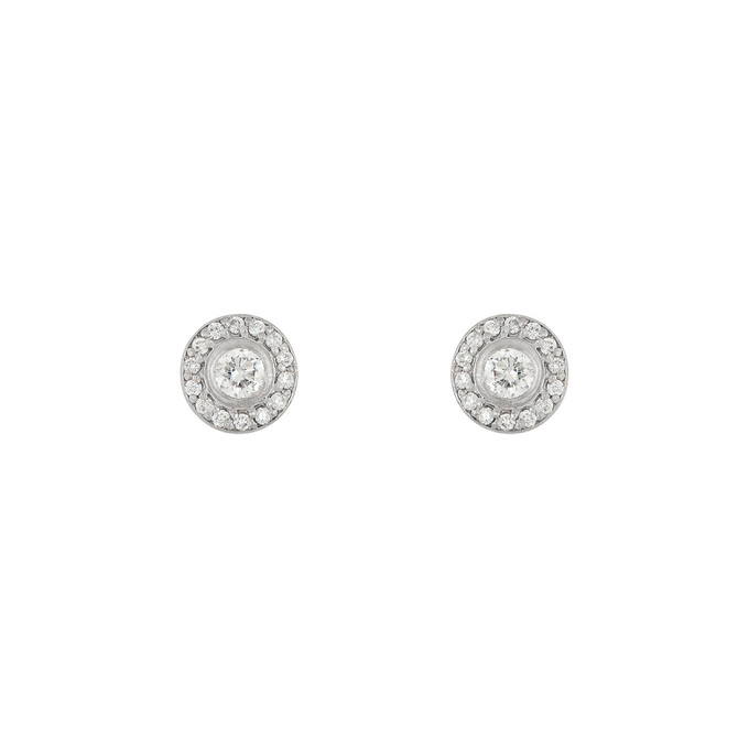 Серьги из золота 585 пробы с бриллиантами, Л 4106 8692 за 49600