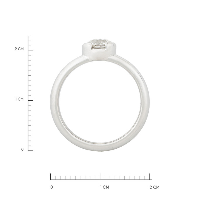 Кольцо из золота 750 пробы c бриллиантом, Л 2812 3264 за 380000