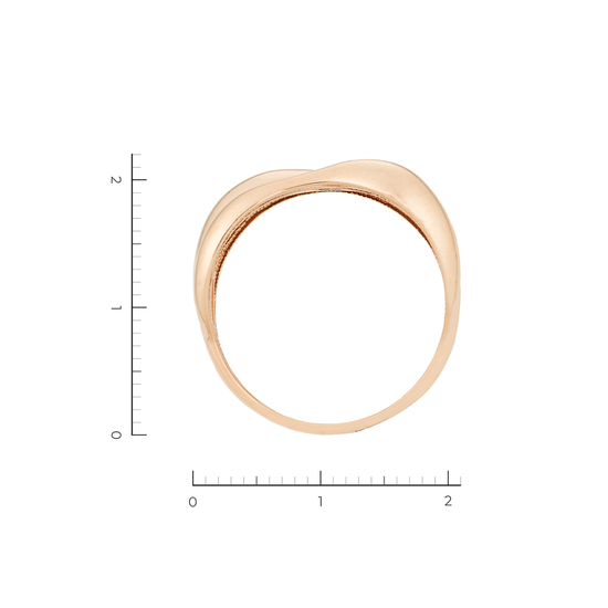 Кольцо из красного золота 585 пробы, Л11130729 за 39760