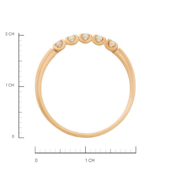 Кольцо из золота 585 пробы c бриллиантами, Л 2315 9021 за 25500