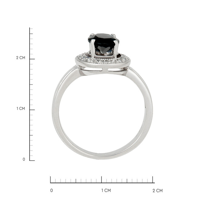 Кольцо из золота 750 пробы c сапфиром и бриллиантами, Л 2812 2770 за 108000