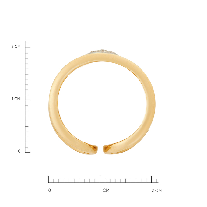 Кольцо из золота 750 пробы c бриллиантами