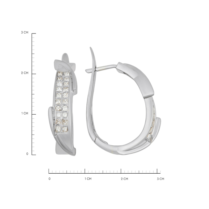 Серьги из золота 585 пробы c бриллиантами, К 0000 5628 за 96900