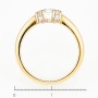 Кольцо из комбинированного золота 585 пробы c 11 бриллиантами Л45033824 фото 4