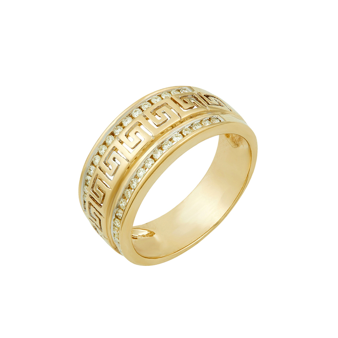 Кольцо из золота 585 пробы c бриллиантами